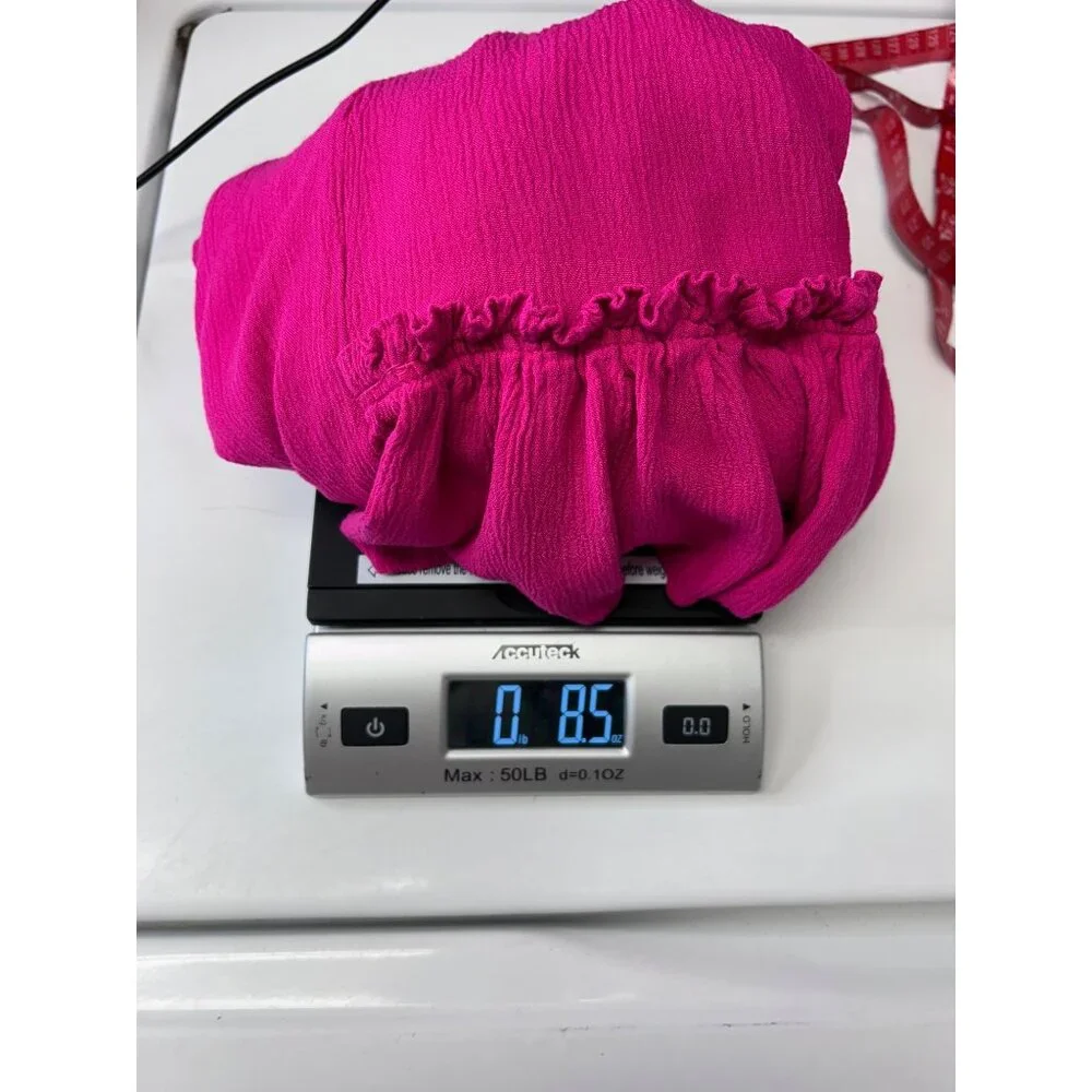 Venus Womens Hot Pink Sleeveless Smocked Halter Fun & Flirty Summer Short Romper